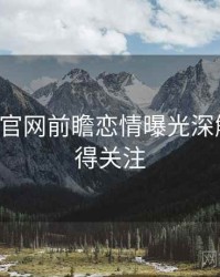 P站官方官网前瞻恋情曝光深解析，值得关注