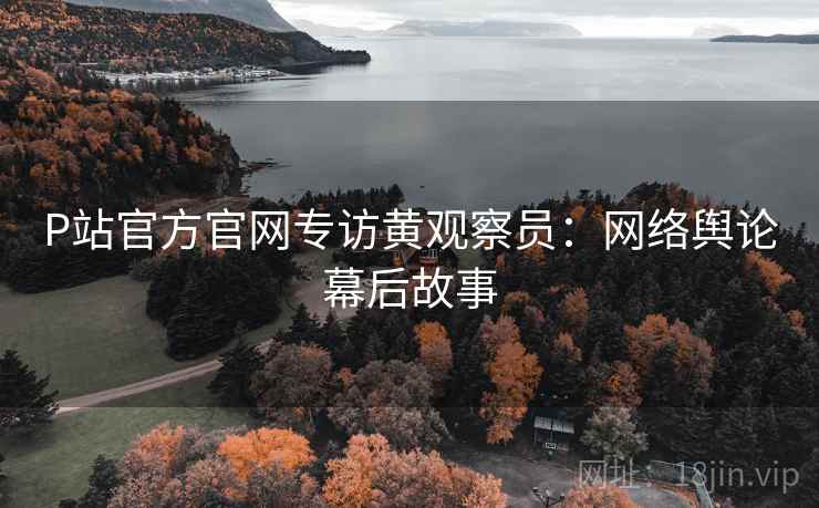 P站官方官网专访黄观察员:网络舆论幕后故事 P站官方官网专访黄观察员:网络舆论幕后故事